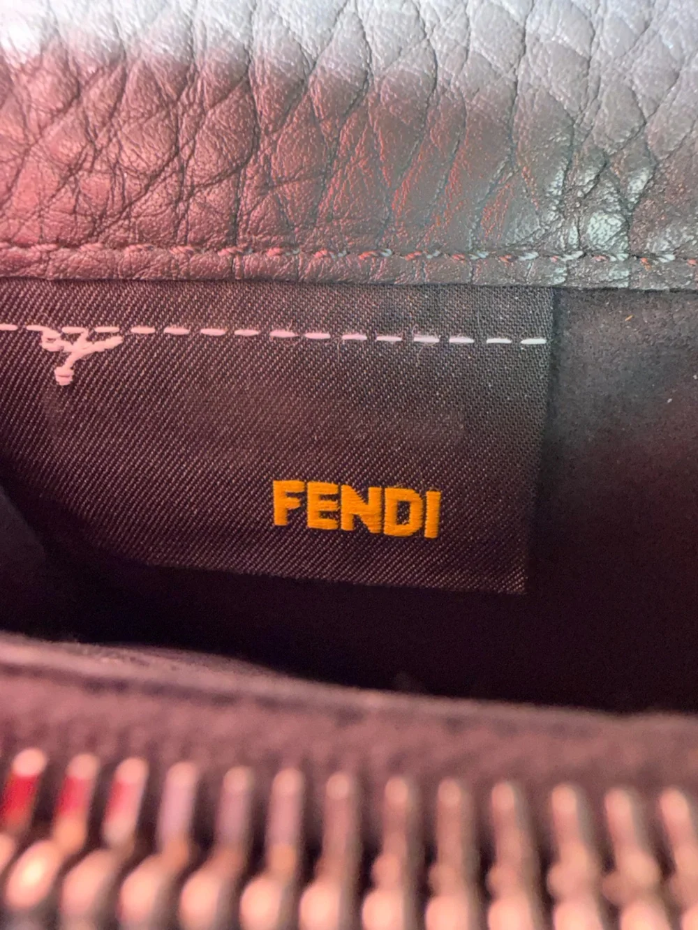 Vintage Fendi Roma Gray Pebbled Leather Continental Wallet